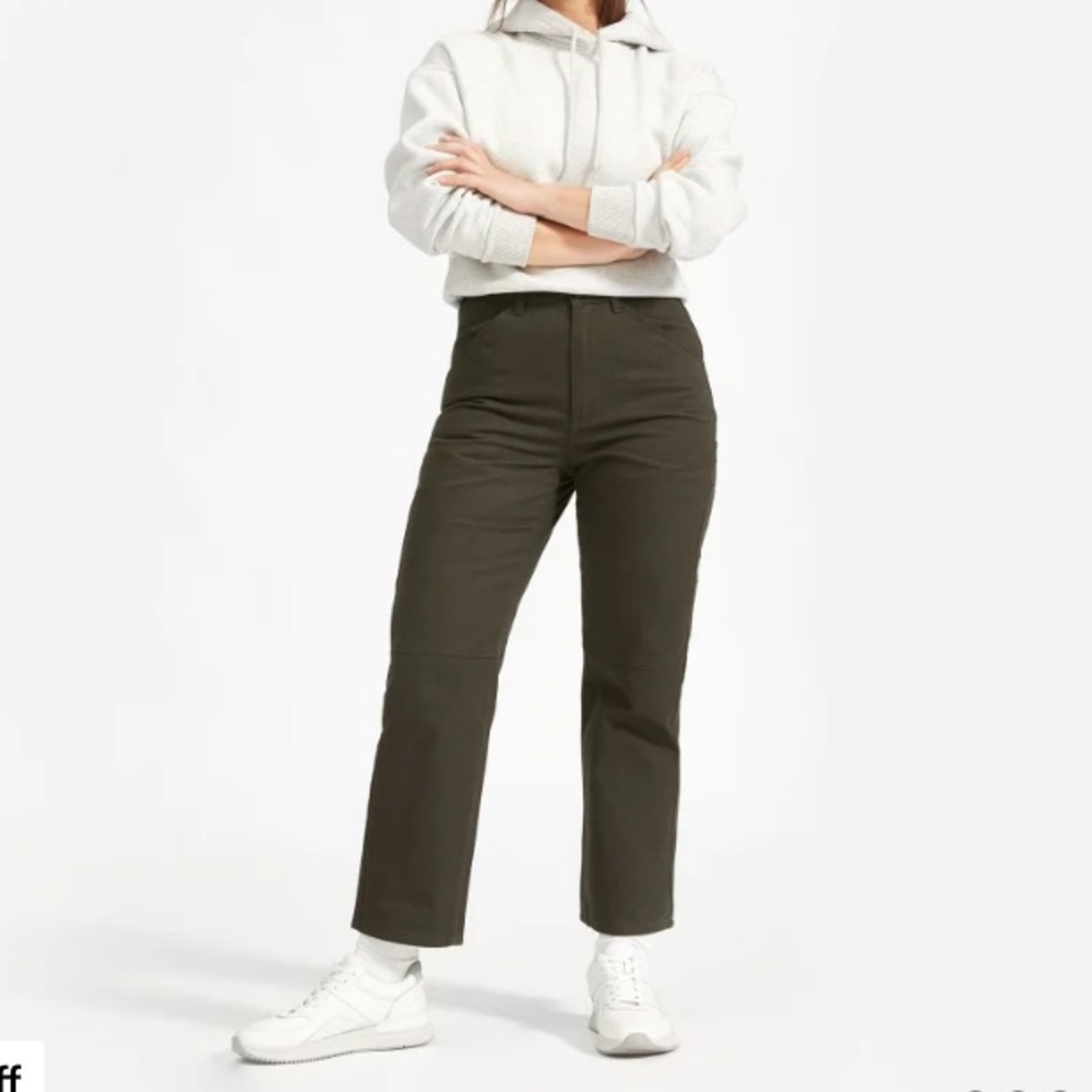 Everlane green carpenter pants